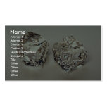 Pair of Ice cubes Business Card Templates