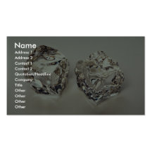 Pair of Ice cubes Business Card Templates