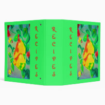 Pair of Pears Recipe Vinyl Binder