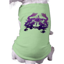 Pair of Purple Dragons on Gifts and Apparel Dog T-shirt