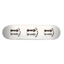 Pair of Queens Chess Dogs Skateboard
