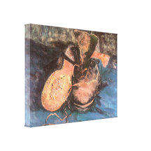 Pair of Shoes, Vincent van Gogh Vintage Still Life Canvas Print