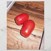 Pair of tomatoes on table personalized flyer