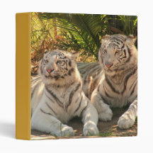Pair of White Tigers Binder