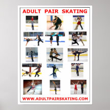 PAIRES ADULTES DE PATINAGE POSTERS