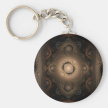 Paisley Abstract Fractal Design Key Chains
