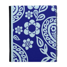 paisley caseable case sky and navy iPad cases