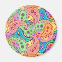 Paisley Fridge Magnets