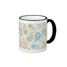 Paisley Funky Print Coffee Mugs
