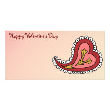 Paisley Heart Photo Card