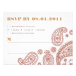 Paisley Stripes Response Card Invitation