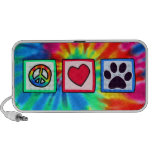 Paix, amour, chien ; Pawprint Haut-parleur Portable