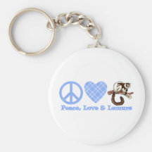 Paix, amour et lémurs porte-clefs
