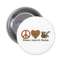 Paix, amour et paresses badge