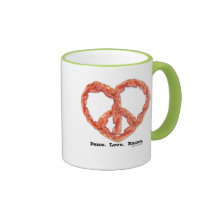 Paix. Amour. Lard Tasses
