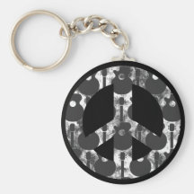 Paix de guitares porte-clefs