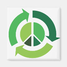 Paix d'Eco Aimant Pour Réfrigérateur