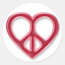 Paix et amour adhésifs