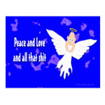 Paix et amour et tout ce *** de S Carte Postale