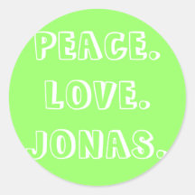 PAIX. LOVE.JONAS. ADHÉSIFS