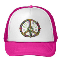 paix symbole amour casquettes