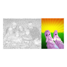 pajama park party gifts : sunburst sky personalized photo card
