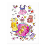 Pajama Party Invitation postcards