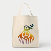 Pájaro de la Paz, arcoiris Bolsa
