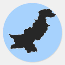 PAKISTAN ROUND STICKERS