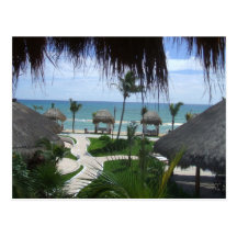 Palapas on the Beach Post Cards
