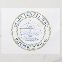 Palau Coat of Arms Personalized Flyer