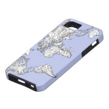 pale blue atlas iPhone 5 cover