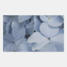 Pale Blue Hydrangea Rectangle Stickers