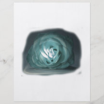 Pale Blue Rose Spolighted Cutout Personalized Flyer