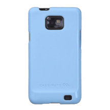 Pale Blue Solid Colour Background Droid Case Galaxy SII Cover