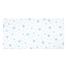 Pale Blue Stars Pattern. Photo Card