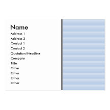 Pale Blue Stripes. Business Card Template