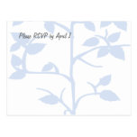 Pale Blue Tree RSVP Postcards