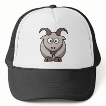 Pale goat hat