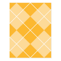 Pale Orange Sherbet Argyle postcards