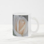 Pale Peach Rose Glass Mug