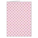 Pale pink and brown heart pattern. cards