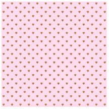 Pale pink and brown heart pattern. photo sculpture