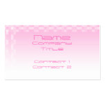 Pale Pink and White Squares Pattern. Business Cards