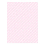 Pale pink Diagonal Stripes. Post Cards