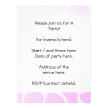 Pale Pink Pattern. Personalized Invites