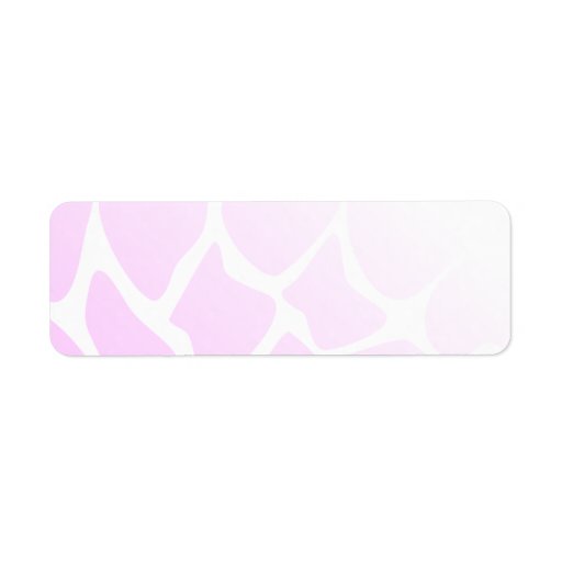 Pale Pink Pattern. Return Address Label