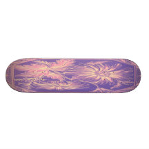 Pale Pink,Purple,Lilac,Violet Flower Graphic Art Skateboard Decks