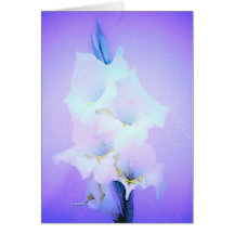 Pale Purple Flowers Card