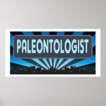 Paleontologist Marquee Poster